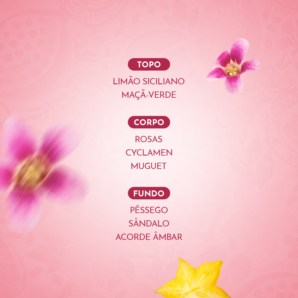 Presente Flor de Carambola: Sabonete, Leite Corporal e Deo Col&ocirc;nia, ,  large image number 1